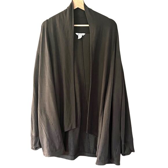 Athleta Pranayama Restore Wrap Cardigan Hermatite Gray XL - Picture 3 of 10